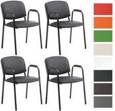 4er Set Besucherstühle Ken